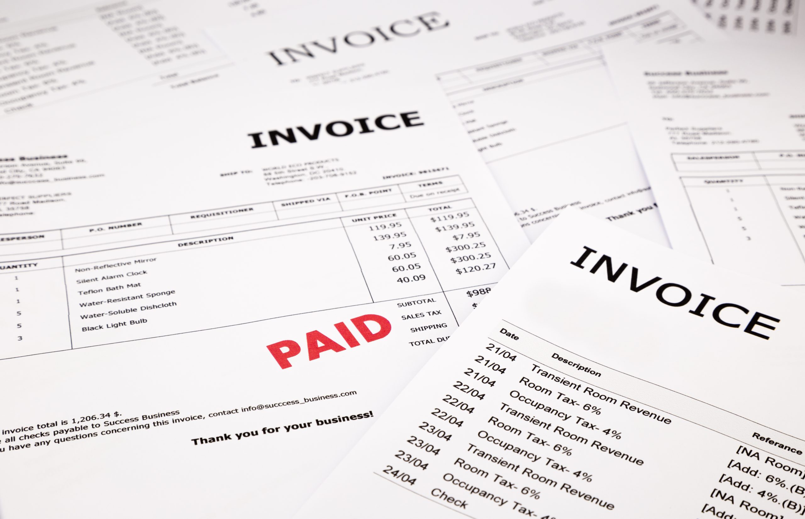 Life Cycle Management Invoicing